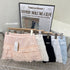 Cotton Embroidered Layered Mini Skirts